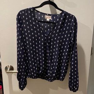 Navy blue blouse